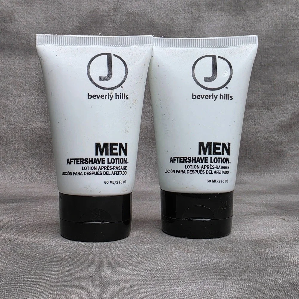 (2) J Beverly Hills Men AFTER SHAVE LOTION 2 fl oz Travel Size